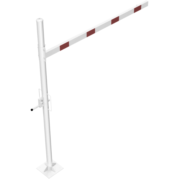 Height restriction barrier | cross tube length: 2500 mm | with triangular locking mechanism | to be fixed by plugs